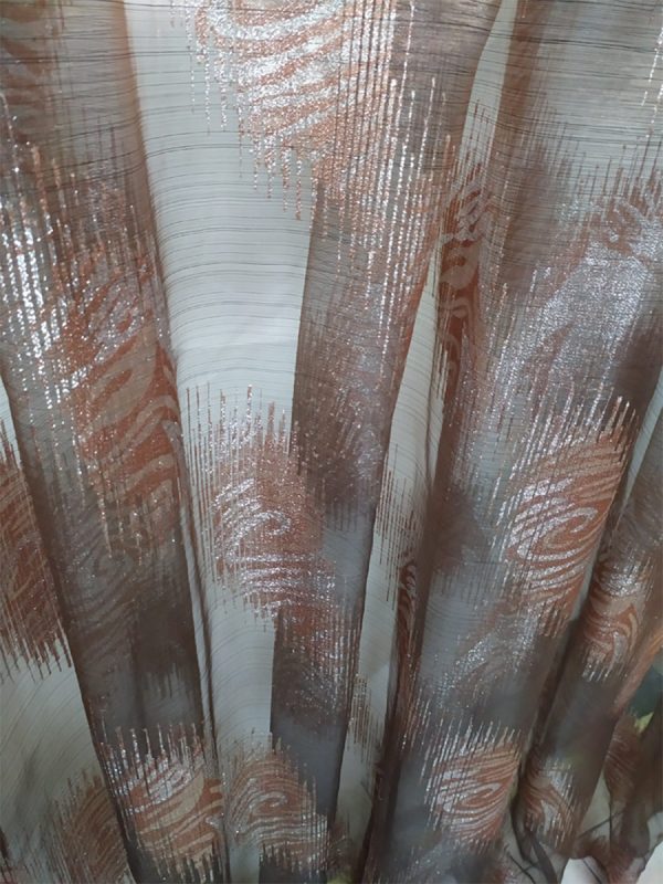 Tenda a Metro in Devorè con Filamenti Laminati Base Piombata Altezza 3 Metri - immagine 2