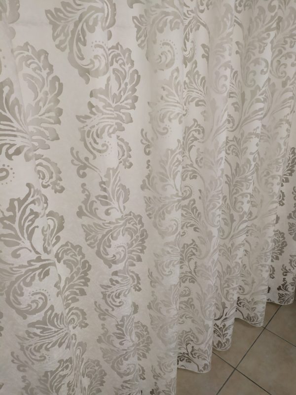 Tenda a Metro in Devorè con Base Piombata Altezza 3 Metri Bianco