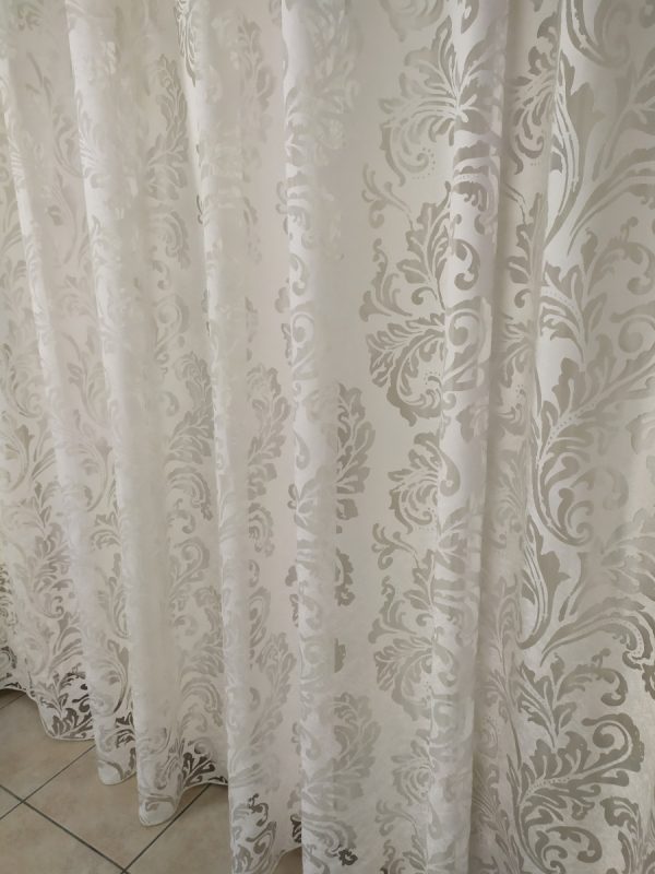 Tenda a Metro in Devorè con Base Piombata Altezza 3 Metri Bianco - immagine 12