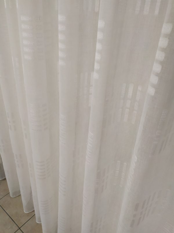 Tenda a Metro in Bouclè Effetto Lino con Base Piombata Altezza 3 Metri 2 Colori - immagine 6
