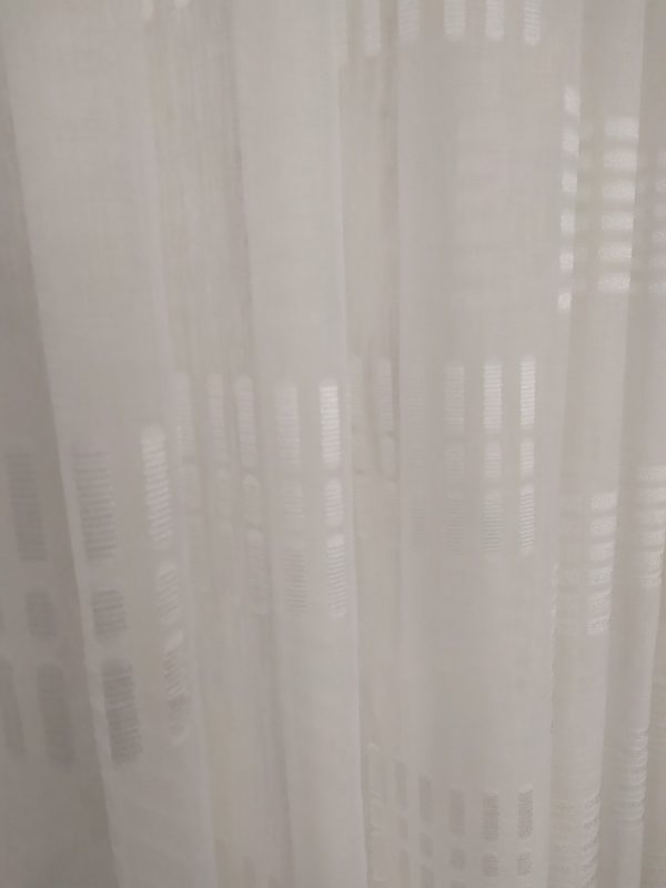 Tenda a Metro in Bouclè Effetto Lino con Base Piombata Altezza 3 Metri 2 Colori - immagine 8