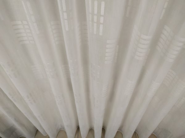 Tenda a Metro in Bouclè Effetto Lino con Base Piombata Altezza 3 Metri 2 Colori - immagine 9