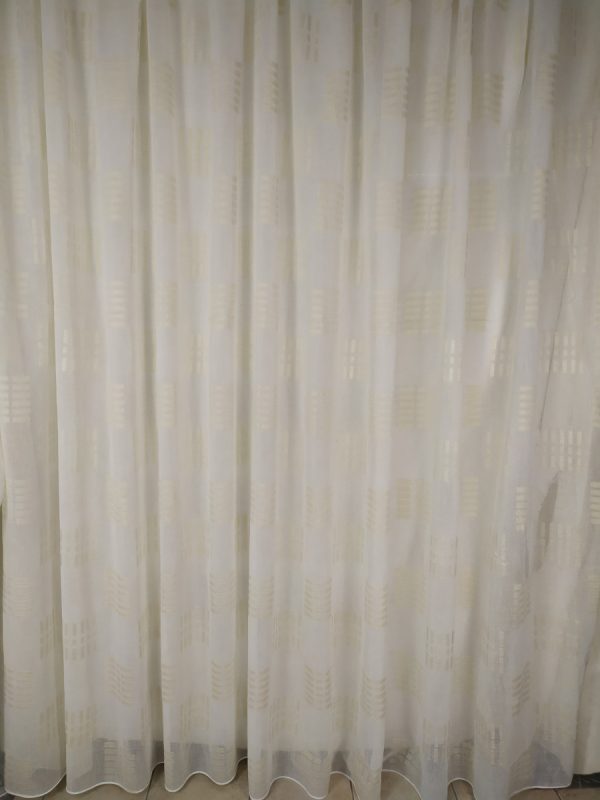 Tenda a Metro in Bouclè Effetto Lino con Base Piombata Altezza 3 Metri 2 Colori - immagine 13