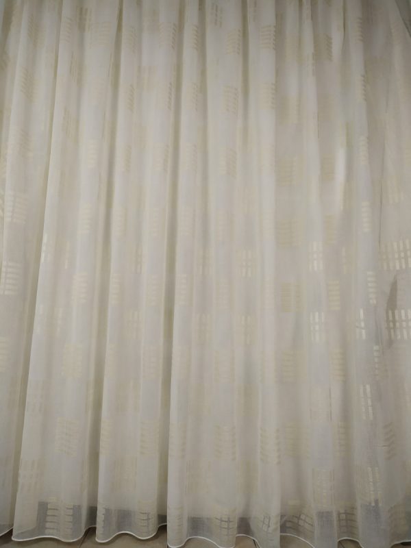 Tenda a Metro in Bouclè Effetto Lino con Base Piombata Altezza 3 Metri 2 Colori - immagine 14