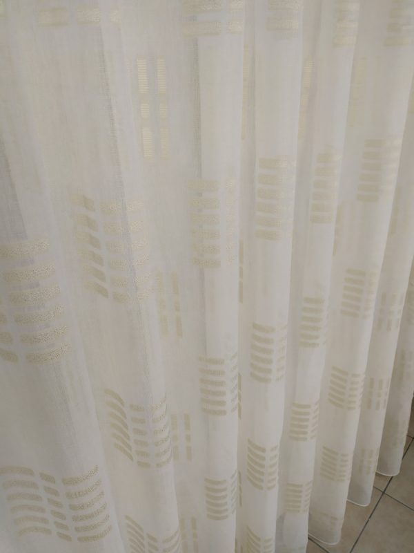 Tenda a Metro in Bouclè Effetto Lino con Base Piombata Altezza 3 Metri 2 Colori - immagine 18