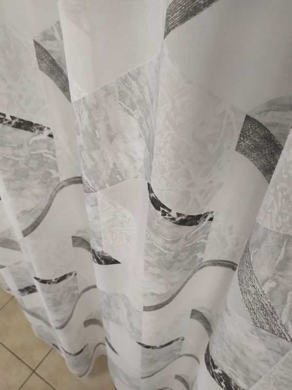 Tenda a Metro in Bouclè Effetto Lino Grigio - immagine 3