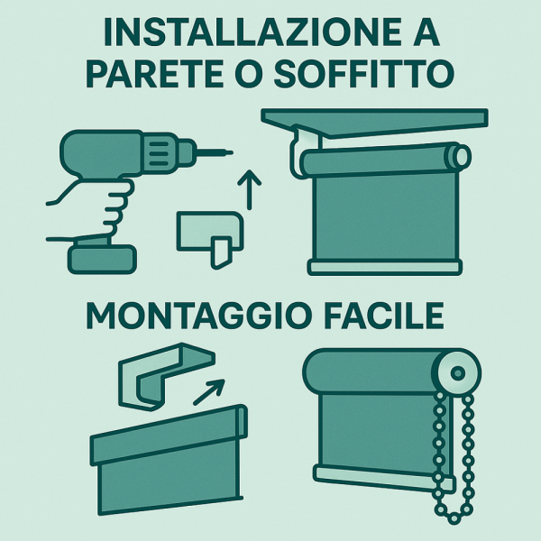 Tenda a rullo Night  and Day - immagine 3