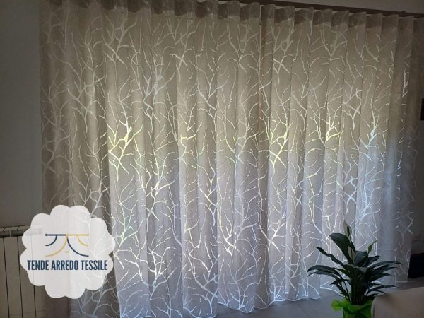 Tenda a Metro in Devorè Base Piombata Beige - immagine 15