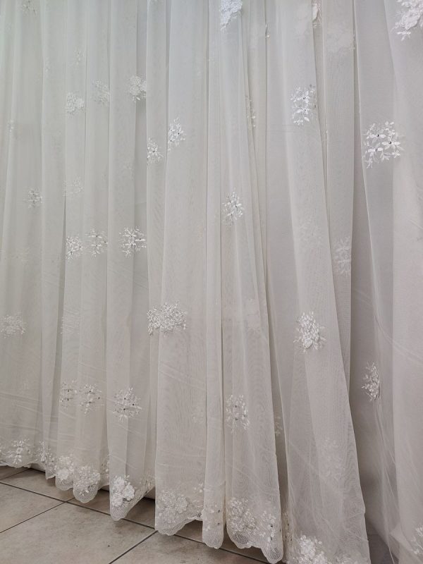 Tenda a Metro in Tulle con Base Orlata Altezza 3 Metri - immagine 4
