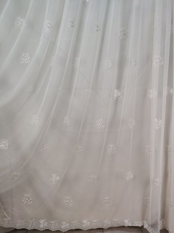 Tenda a Metro in Tulle con Base Orlata Altezza 3 Metri - immagine 2