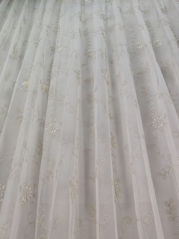 Tenda a Metro in Tulle con Base Orlata Altezza 3 Metri