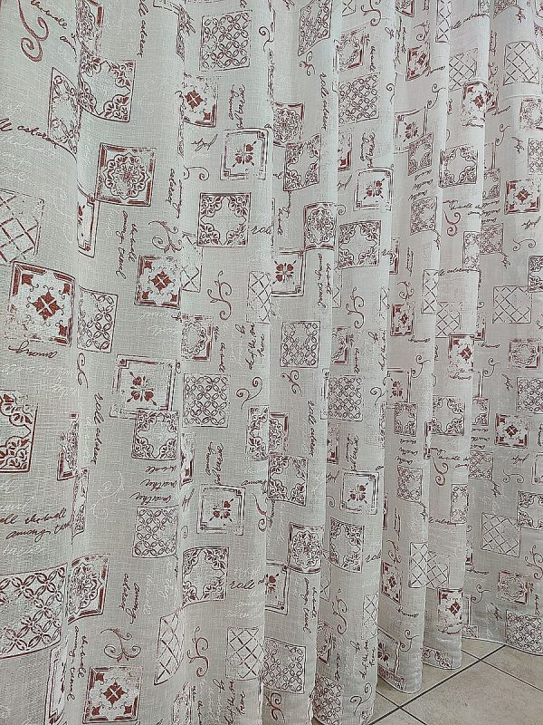 Tenda a Metro in Bouclè Effetto Lino Maiolica - immagine 7