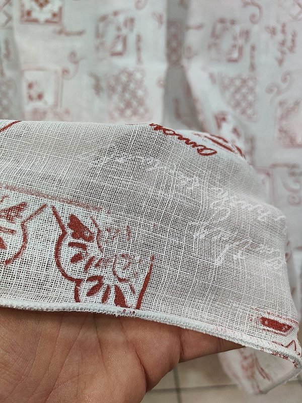 Tenda a Metro in Bouclè Effetto Lino Maiolica - immagine 3