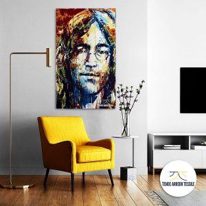 Living room with Poster Mockup John Lennon risultato