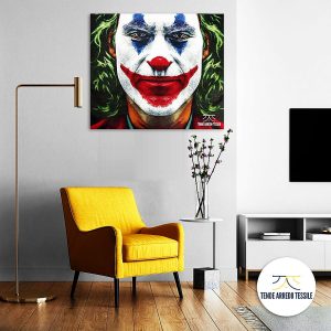 Living room with Poster Mockup Joker risultato