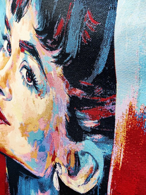 Arazzo da Parete 70 x 125 cm (Audrey Hepburn) - immagine 5