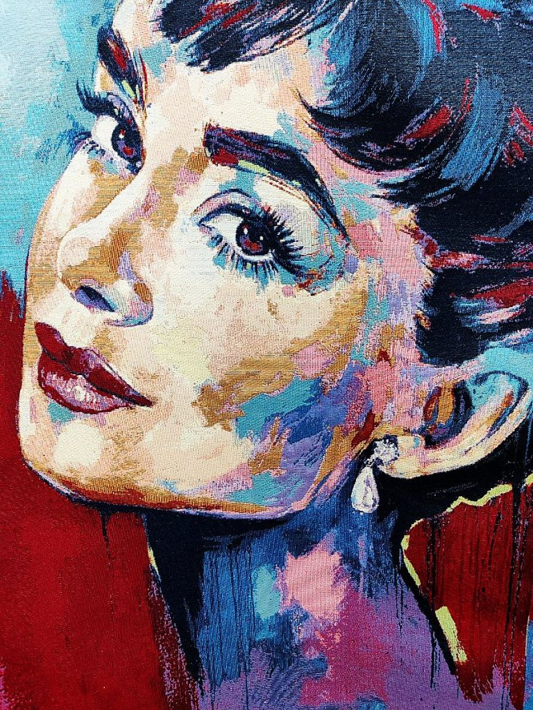 Arazzo da Parete 70 x 125 cm (Audrey Hepburn)