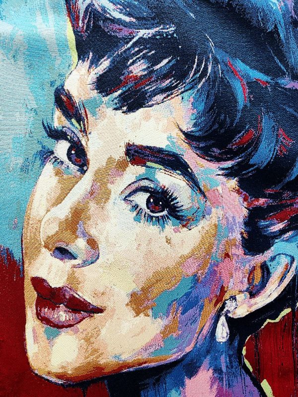 Arazzo da Parete 70 x 125 cm (Audrey Hepburn) - immagine 2