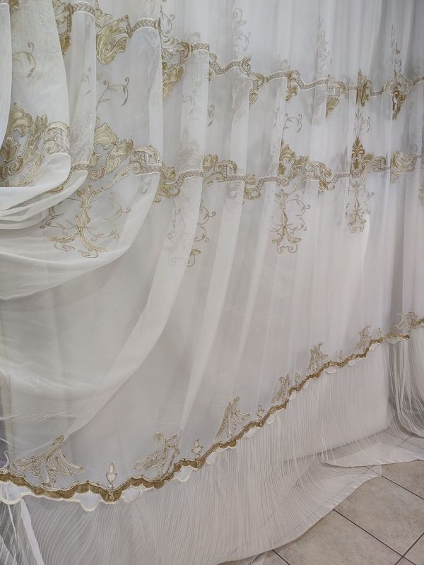 Tenda a Metro in Tulle con Base Orlata Altezza 3,7Metri - immagine 6