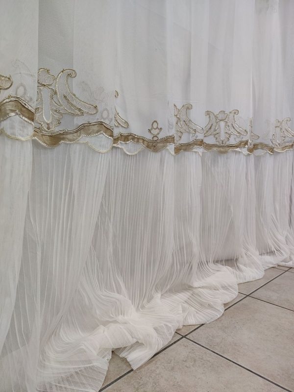 Tenda a Metro in Tulle con Base Orlata Altezza 3,7Metri - immagine 5