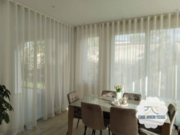 Tenda a Metro in Bouclè unito H320 cm col. Beige