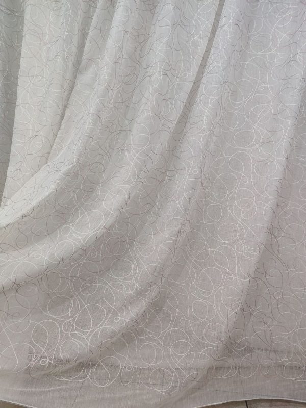 Tenda a Metro in Bouclè Effetto Lino Rosa - immagine 4