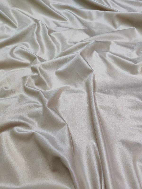 Tessuto in Velluto 280 cm Alta Panna - immagine 3
