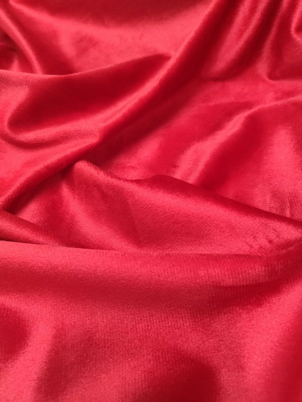 Tessuto in Velluto 280 cm Alta Rosso - immagine 4