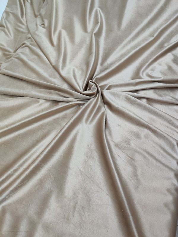 Tessuto in Velluto 280 cm Alta Beige - immagine 8