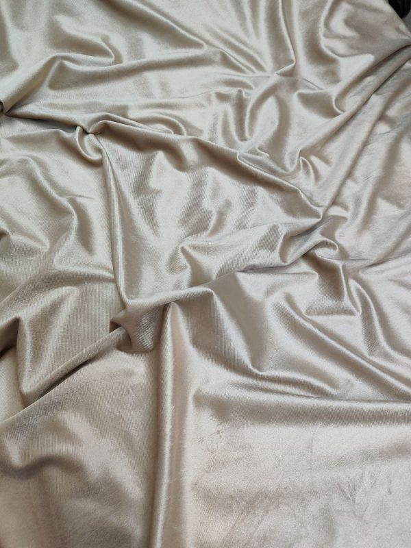 Tessuto in Velluto 280 cm Alta Beige - immagine 6