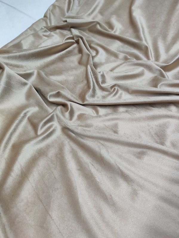 Tessuto in Velluto 280 cm Alta Beige - immagine 5