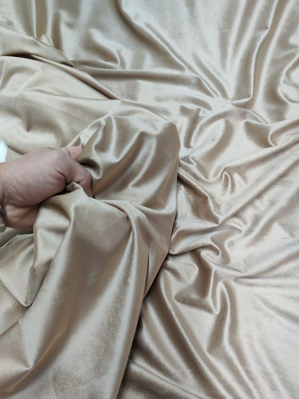 Tessuto in Velluto 280 cm Alta Beige