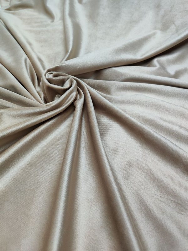 Tessuto in Velluto 280 cm Alta Beige - immagine 2