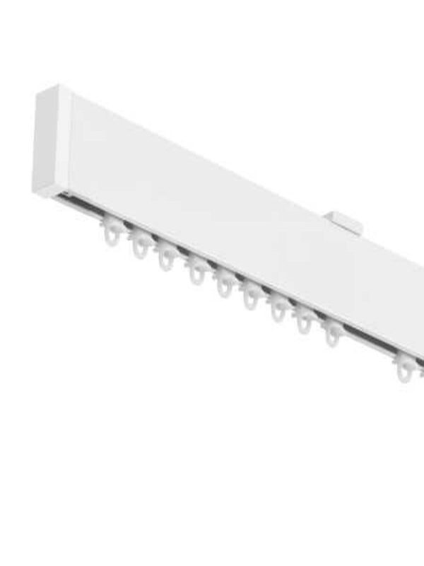 Binario per Tenda in Alluminio Sistema a Onda a Soffitto Bianco