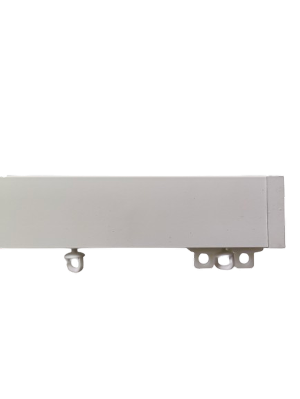 Binario per Tenda in Alluminio Sistema a Onda a Parete Bianco - immagine 3