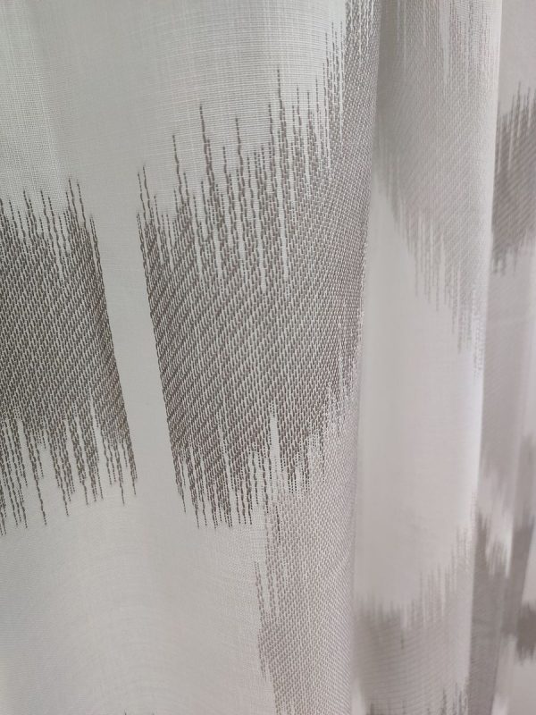 Tenda a Metro in Bouclè Effetto Lino Grigio - immagine 10