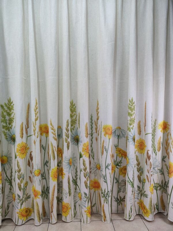 Tenda a Metro in Bouclè Effetto Lino Girasole - immagine 15