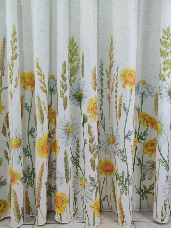 Tenda a Metro in Bouclè Effetto Lino Girasole - immagine 14