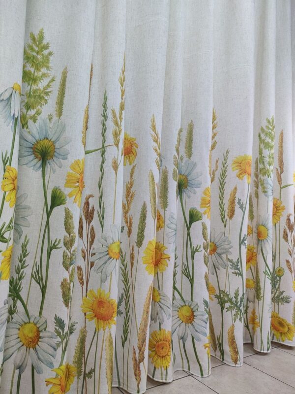 Tenda a Metro in Bouclè Effetto Lino Girasole - immagine 12