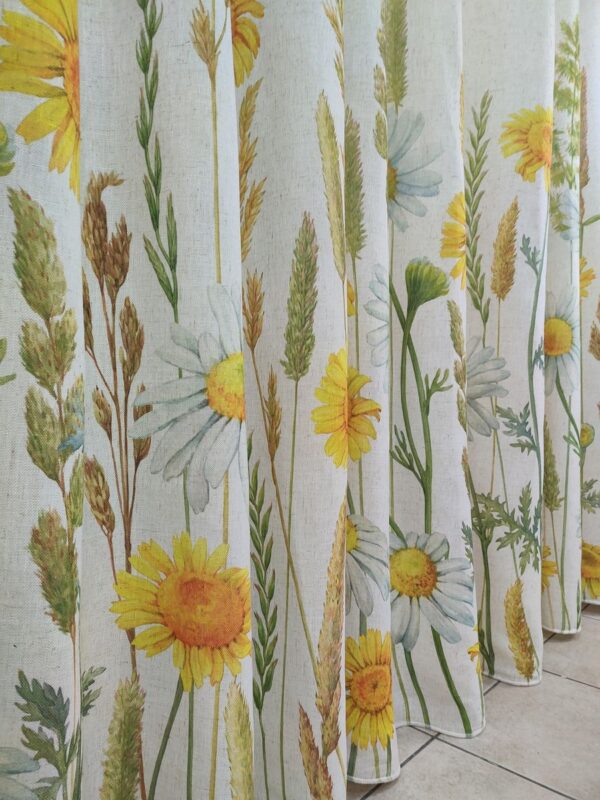 Tenda a Metro in Bouclè Effetto Lino Girasole - immagine 11