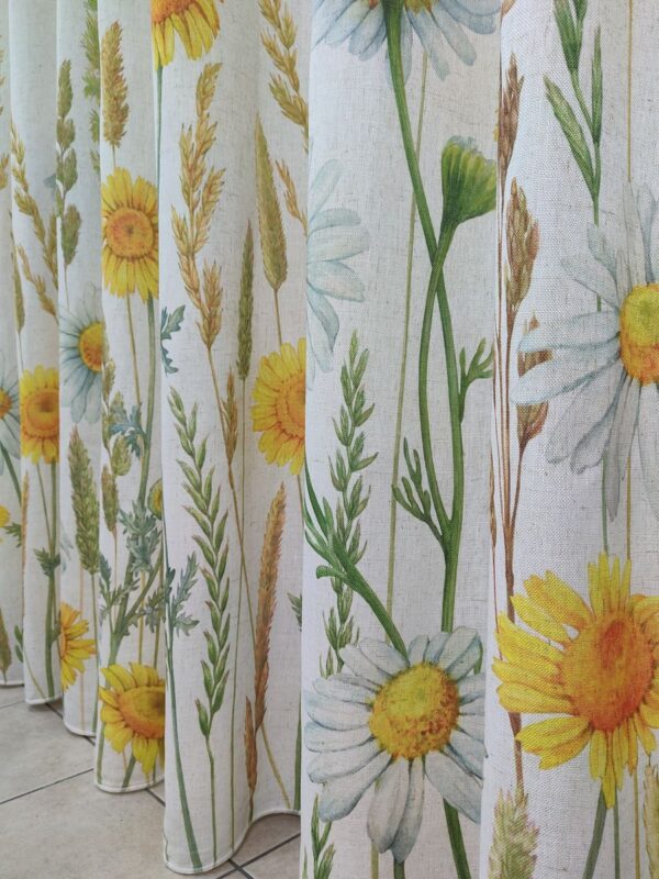 Tenda a Metro in Bouclè Effetto Lino Girasole - immagine 8