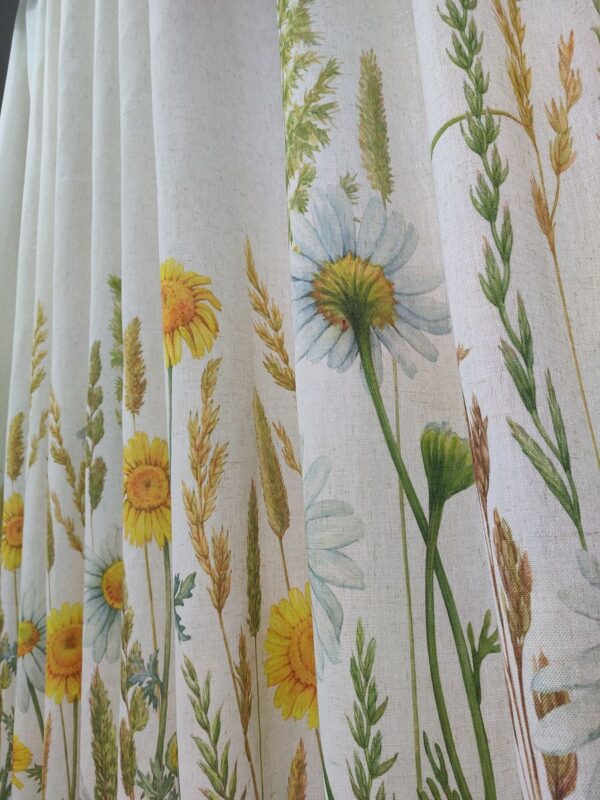 Tenda a Metro in Bouclè Effetto Lino Girasole - immagine 7