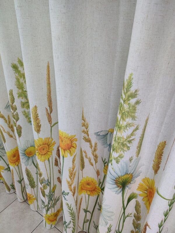Tenda a Metro in Bouclè Effetto Lino Girasole - immagine 6