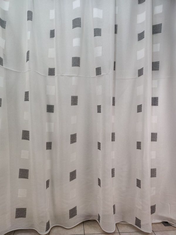 Tenda a Metro in Bouclè Effetto Lino Grigio - immagine 15