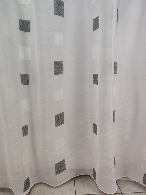 Tenda a Metro in Bouclè Effetto Lino Grigio - immagine 14