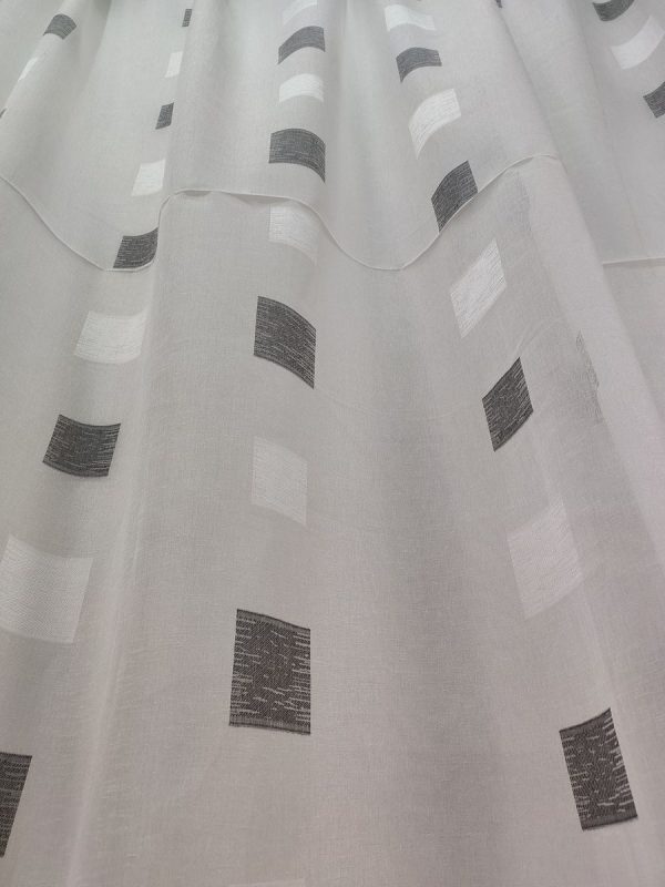 Tenda a Metro in Bouclè Effetto Lino Grigio - immagine 13