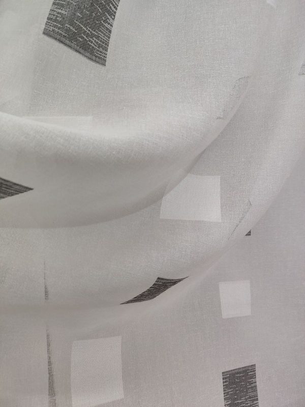 Tenda a Metro in Bouclè Effetto Lino Grigio - immagine 9