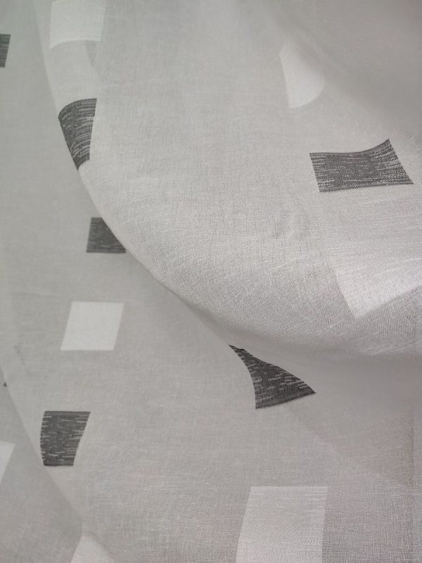 Tenda a Metro in Bouclè Effetto Lino Grigio - immagine 4