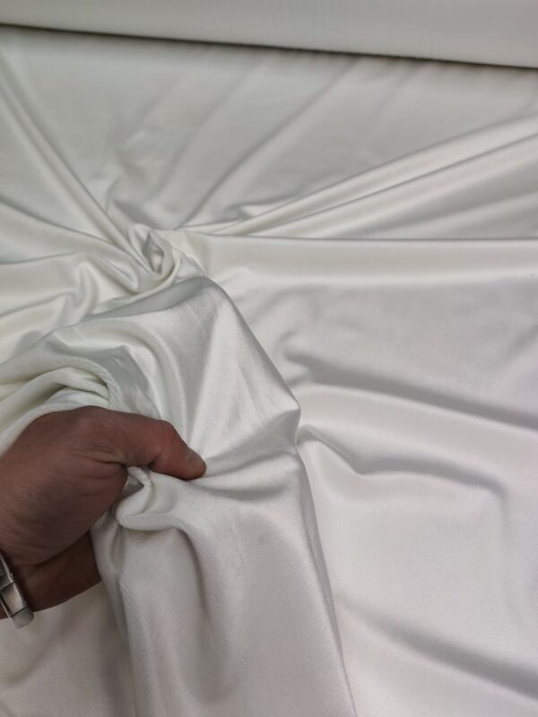 Tessuto in Velluto 280 cm Alta Bianco - immagine 3