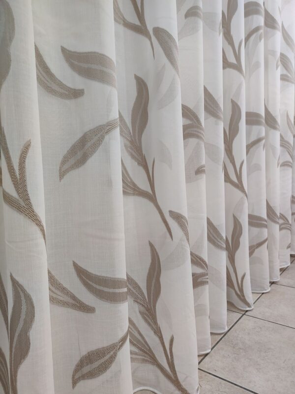 Tenda a Metro in Bouclè Effetto Lino Beige - immagine 12